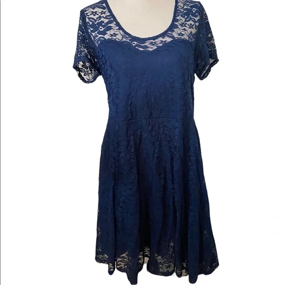 torrid | Dresses | Torrid Navy Lace Short Sleeve Size X Knee Length Dress | Poshmark torrid | Dresses | Torrid Navy Lace Short Sleeve Size X Knee Length Dress | Poshmark